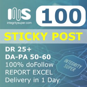 sticky post cheap no spam score