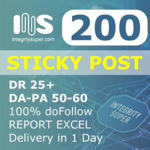 sticky post cheap no spam score