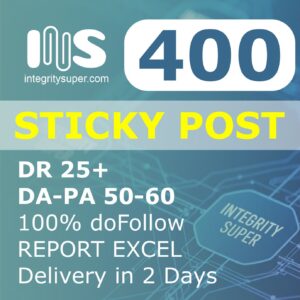 sticky post cheap no spam score