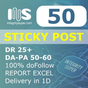 sticky post cheap no spam score